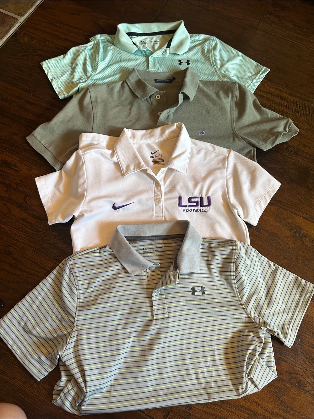 Under Armour Men's Mint Green Striped Polo (plus assortment)